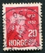 N°0157-1932-NORVEGE-POETE BJOERNSON-20-ROUGE 