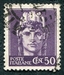 N°0465-1945-ITALIE-ITALIA-50C-LILAS 