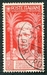 N°0402-1937-ITALIE-BUSTE D'AUGUSTE-75C-ROUGE 