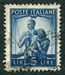 N°0493-1945-ITALIE-FAMILLE ET JUSTICE-5l-bleu 