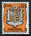 N°0153B-1961-ANDF-ARMOIRIES-2C-ORANGE/BISTRE/NOIR 