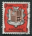N°0155-1961-ANDF-ARMOIRIES-10C-NOIR/ROUGE 