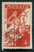 N°011-1954-MONACO-CHEVALIER-4F-ROUGE/BRUN 