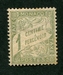 N°01B-1905-MONACO-TAXE-1C-OLIVE CLAIR 