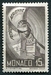 N°0004-1941-MONACO-PALAIS PRINCIER-15F-BRUN/NOIR 