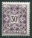 N°30-1946-MONACO-TAXE-30C-VIOLET FONCE 