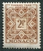 N°33-1946-MONACO-TAXE-2F-BRUN/JAUNE 