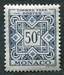 N°31-1946-MONACO-TAXE-50C-BLEU 