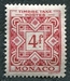 N°35-1946-MONACO-TAXE-4F-ROUGE 