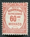 N°16-1924-MONACO-TAXE-60C-ROUGE 