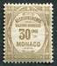 N°15-1924-MONACO-TAXE-30C-BISTRE 