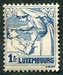 N°0163-1925-LUXEMBOURG-AU PROFIT CROIX ROUGE-1F-BLEU 