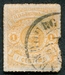 N°0016B-1865-LUXEMBOURG-ARMOIRIES-1C-ORANGE 