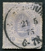 N°0017-1865-LUXEMBOURG-ARMOIRIES-10C-VIOLET/GRIS 