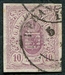 N°0017A-1865-LUXEMBOURG-ARMOIRIES-10C-LILAS 