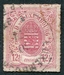 N°0018-1865-LUXEMBOURG-ARMOIRIES-12C1/2-ROSE 