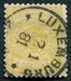 N°0029-1874-LUXEMBOURG-ARMOIRIES-5C-JAUNE 