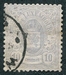 N°0030-1874-LUXEMBOURG-ARMOIRIES-10C-GRIS 