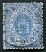 N°0032-1874-LUXEMBOURG-ARMOIRIES-25C-BLEU 