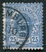 N°0032-1874-LUXEMBOURG-ARMOIRIES-25C-BLEU 