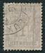 N°0047-1882-LUXEMBOURG-1C-GRIS/VIOLET 