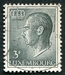 N°0665-1965-LUXEMBOURG-GRAND DUC JEAN-3F-GRIS/VERT 