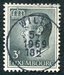 N°0665-1965-LUXEMBOURG-GRAND DUC JEAN-3F-GRIS/VERT 