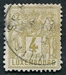 N°0049-1882-LUXEMBOURG-4C-JAUNE/OLIVE 