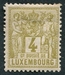 N°0049-1882-LUXEMBOURG-4C-JAUNE/OLIVE 