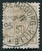 N°0056-1882-LUXEMBOURG-50C-BISTRE/OLIVE 