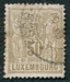 N°0056-1882-LUXEMBOURG-50C-BISTRE/OLIVE 