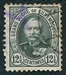 N°0060-1891-LUXEMBOURG-DUC ADOLPHE 1ER-12C1/2-GRIS/VERT 