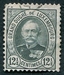 N°0060-1891-LUXEMBOURG-DUC ADOLPHE 1ER-12C1/2-GRIS/VERT 