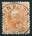 N°0061-1891-LUXEMBOURG-DUC ADOLPHE 1ER-20C-ORANGE 