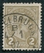 N°0070-1895-LUXEMBOURG-ADOLPHE 1ER-2C-GRIS/OLIVE 