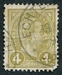 N°0071-1895-LUXEMBOURG-ADOLPHE 1ER-4C-JAUNE/OLIVE 