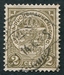 N°0090-1907-LUXEMBOURG-ARMOIRIES-2C-GRIS/OLIVE 