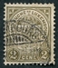 N°0090-1907-LUXEMBOURG-ARMOIRIES-2C-GRIS/OLIVE 