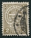 N°0090-1907-LUXEMBOURG-ARMOIRIES-2C-GRIS/OLIVE 