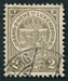 N°0090-1907-LUXEMBOURG-ARMOIRIES-2C-GRIS/OLIVE 