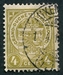 N°0091-1907-LUXEMBOURG-ARMOIRIES-4C-JAUNE/OLIVE 