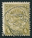 N°0091-1907-LUXEMBOURG-ARMOIRIES-4C-JAUNE/OLIVE 