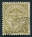 N°0091-1907-LUXEMBOURG-ARMOIRIES-4C-JAUNE/OLIVE 