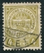 N°0091-1907-LUXEMBOURG-ARMOIRIES-4C-JAUNE/OLIVE 