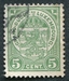 N°0092-1907-LUXEMBOURG-ARMOIRIES-5C-VERT 