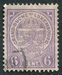 N°0093-1907-LUXEMBOURG-ARMOIRIES-6C-VIOLET 