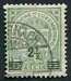 N°0110-1916-LUXEMBOURG-ARMOIRIES-2C1/2 S/5C-VERT 