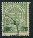 N°0110-1916-LUXEMBOURG-ARMOIRIES-2C1/2 S/5C-VERT 