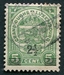 N°0110-1916-LUXEMBOURG-ARMOIRIES-2C1/2 S/5C-VERT 