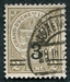 N°0111-1916-LUXEMBOURG-ARMOIRIES-3C S/2C-GRIS/OLIVE 